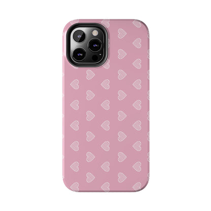 Infinite Pink Hearts Phone Case