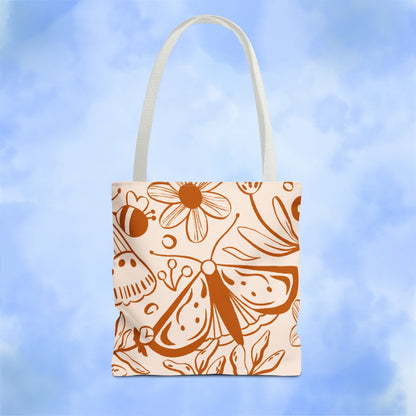 Autumn Butterfly Floral Tote Bag