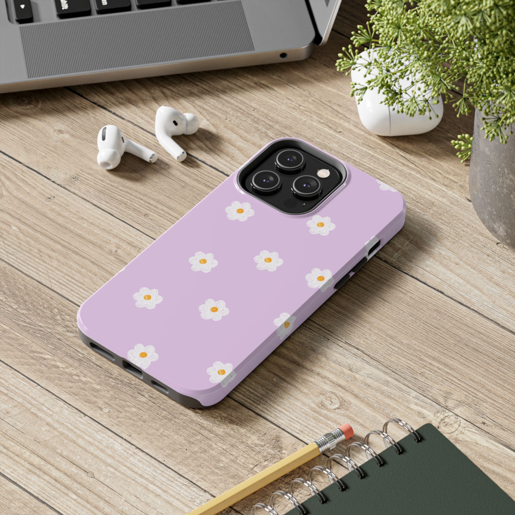 Purple and Mini Flowers Phone Case (Apple & Android)