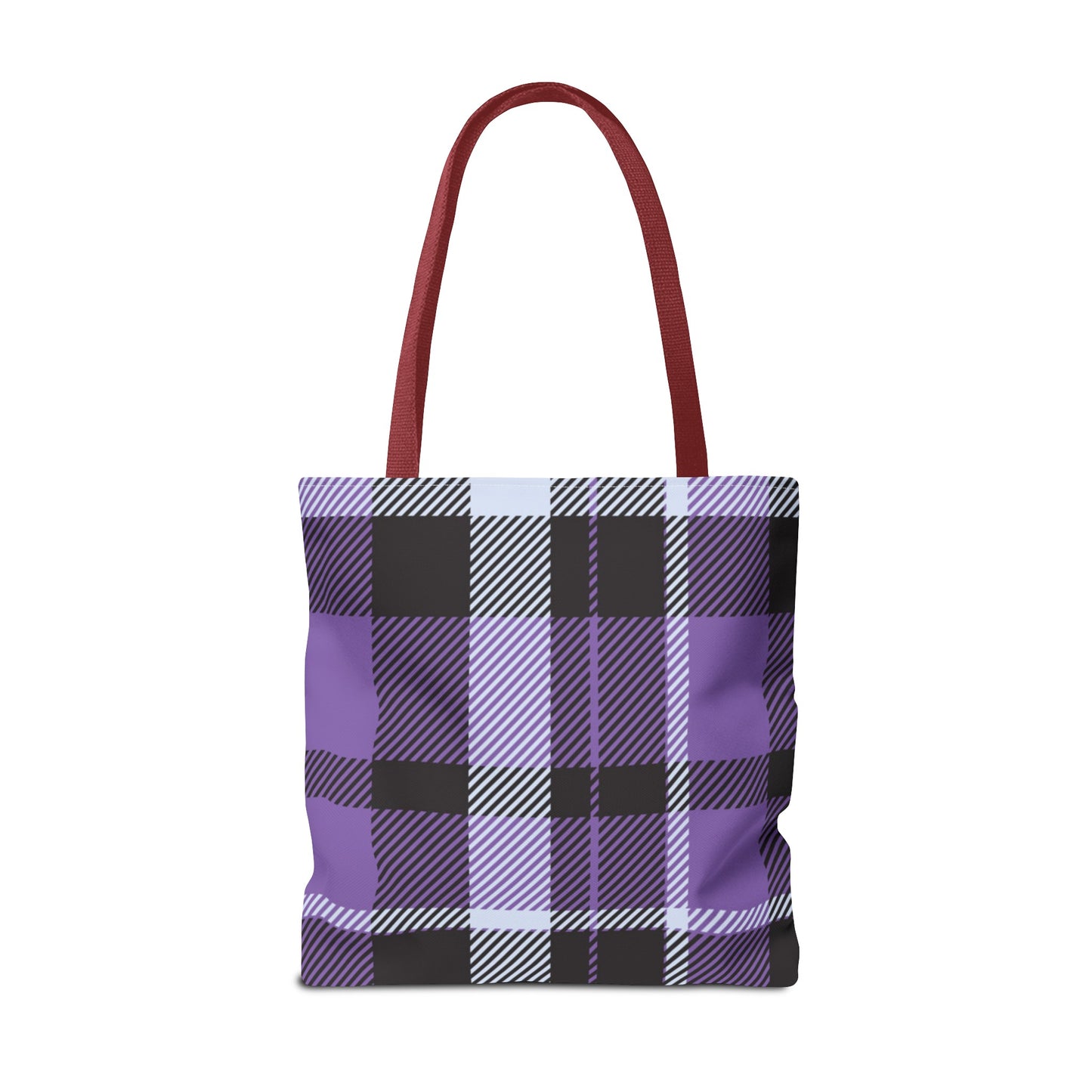 Purple Tartan Plaid Tote Bag