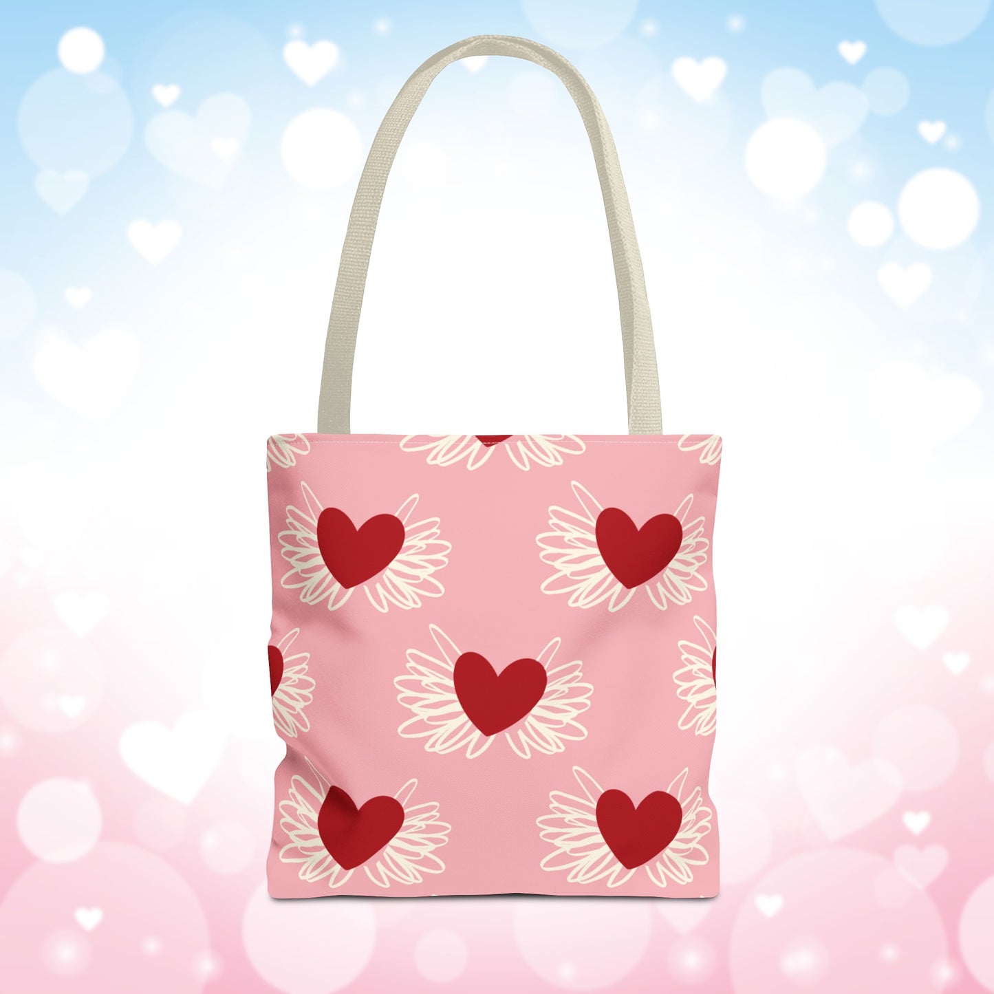 Valentine Hearts Tote Bag