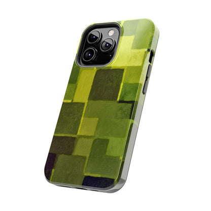 Chartreuse Patchwork Phone Case