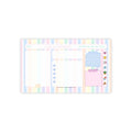 Pastel Stripes Sticky Note Pad - Pink Sweetheart