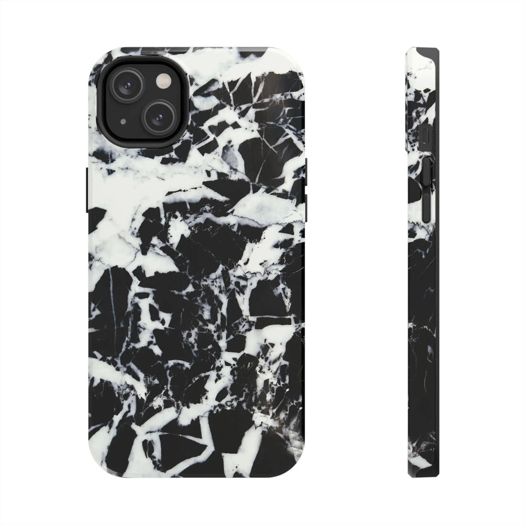 Black & White Shattered Phone Case (Apple & Android) - Pink Sweetheart