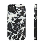 Black & White Shattered Phone Case (Apple & Android) - Pink Sweetheart