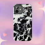 Black & White Shattered Phone Case (Apple & Android) - Pink Sweetheart