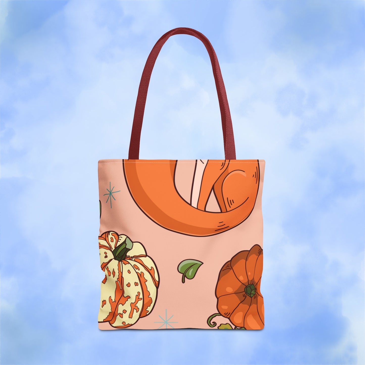 Foxy Pumpkin Patch Tote Bag