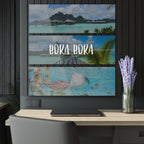 Bora Bora Skyline Acrylic Prints (Triptych)
