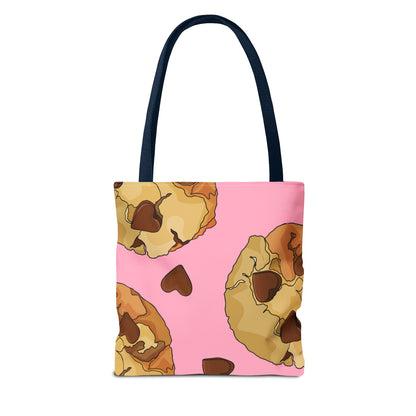 Chocolate Chip Heart Cookies Tote Bag