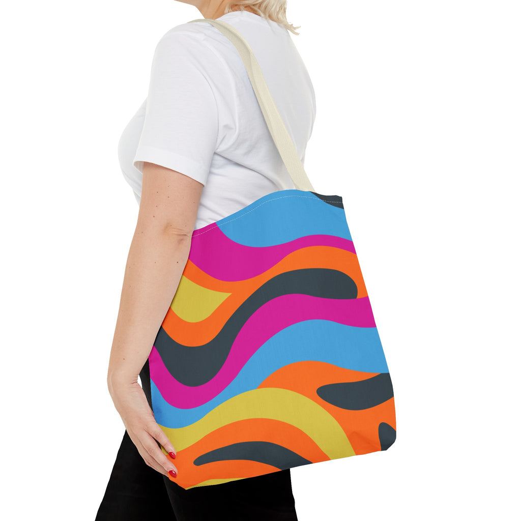 Funky Groove Swirl Tote Bag