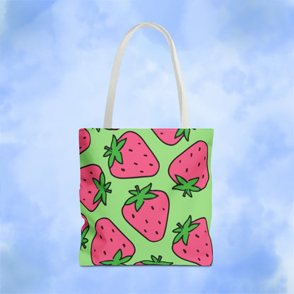 Cartoon Strawberries Tote Bag