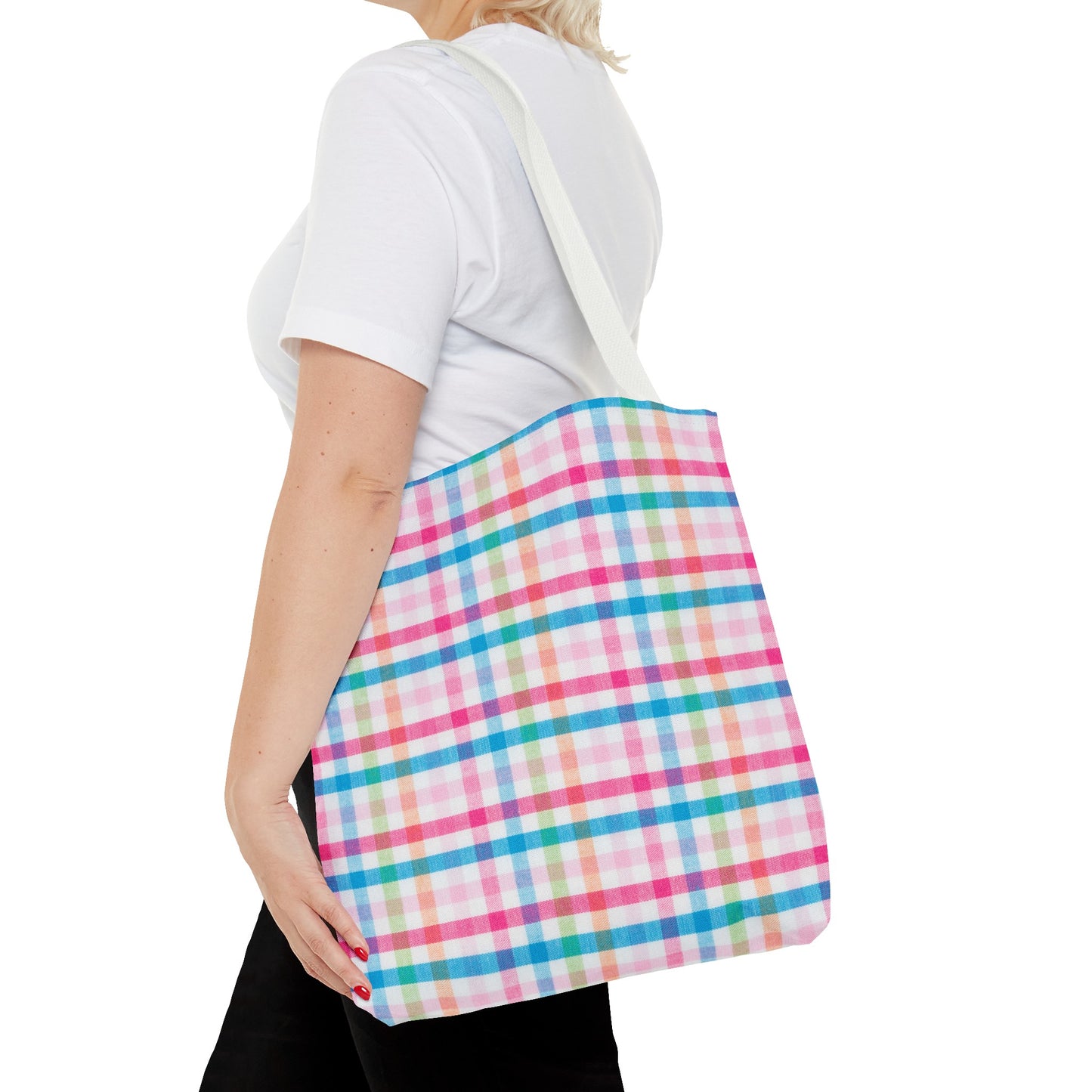 Colorful Rainbow Lines Tote Bag