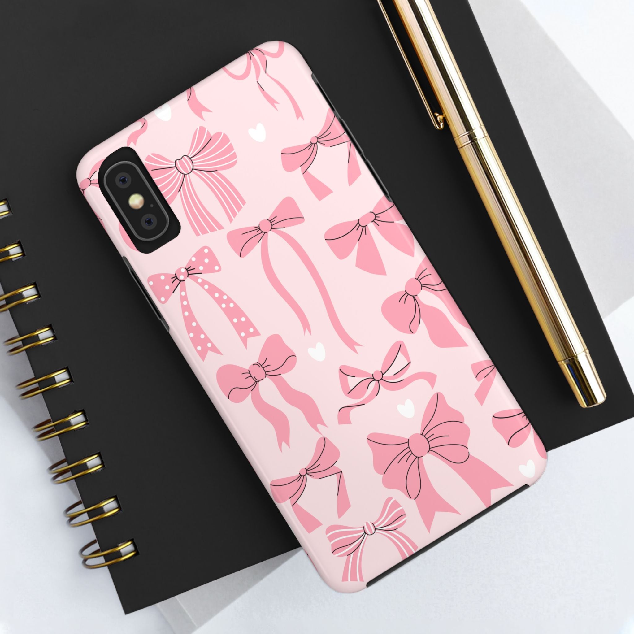 Pink Bow Ribbons Phone Case (Apple & Android)