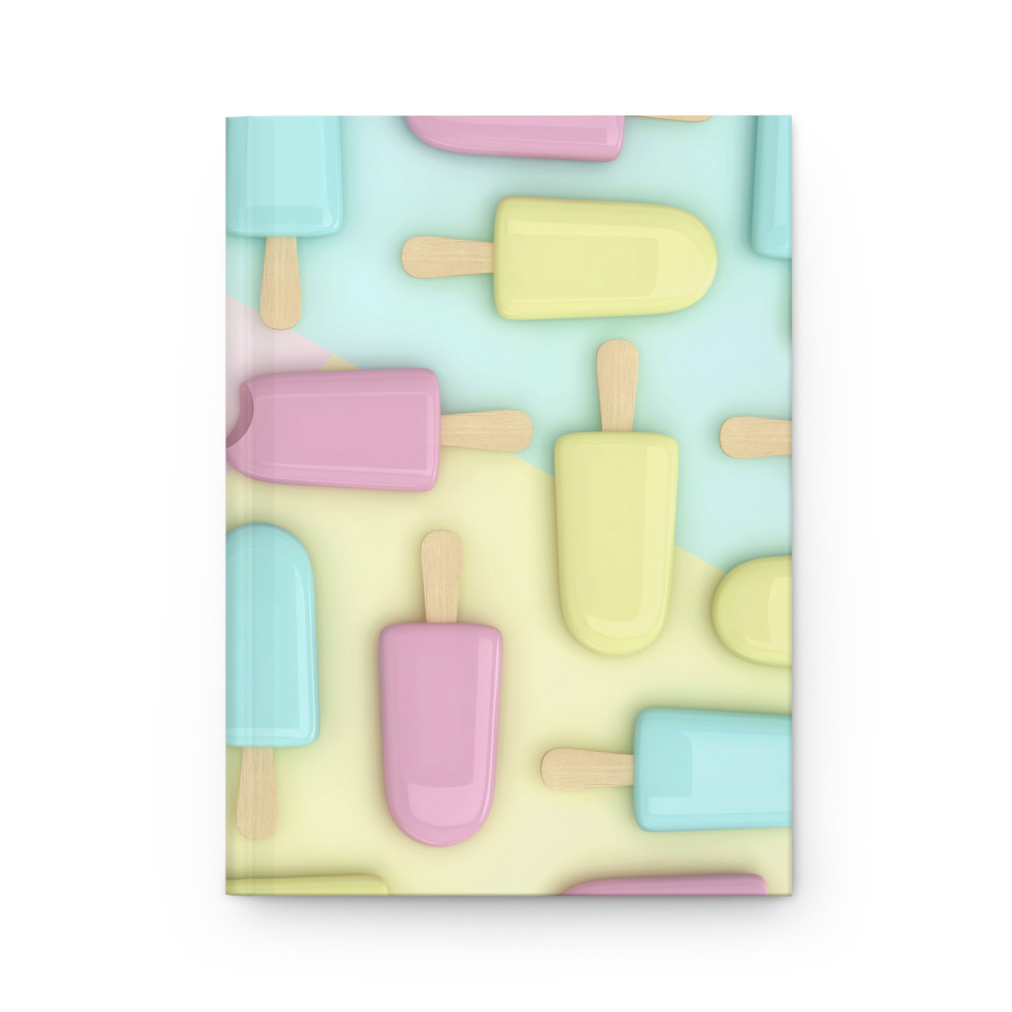 Paletas de colores pastel Cuaderno mate de tapa dura 