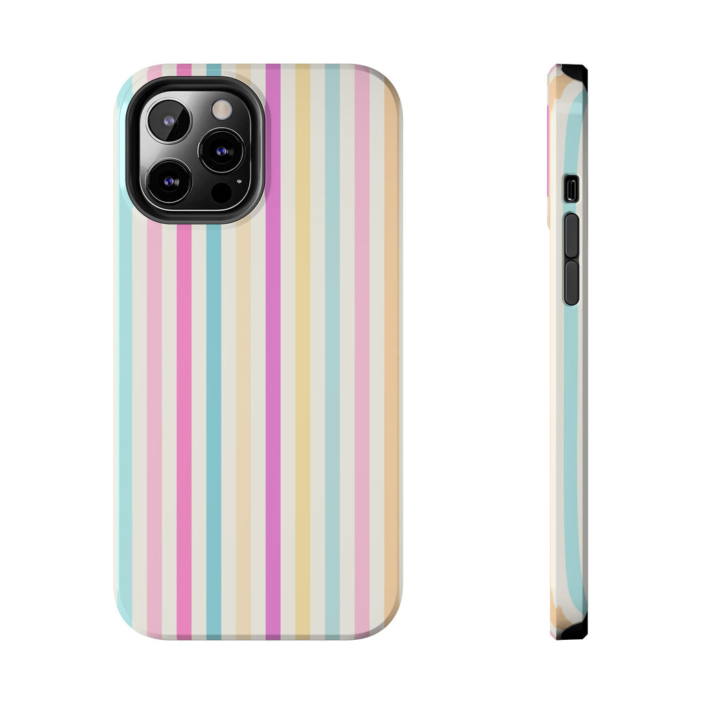 Pastel Candy Stripes Phone Cases (Apple & Android)