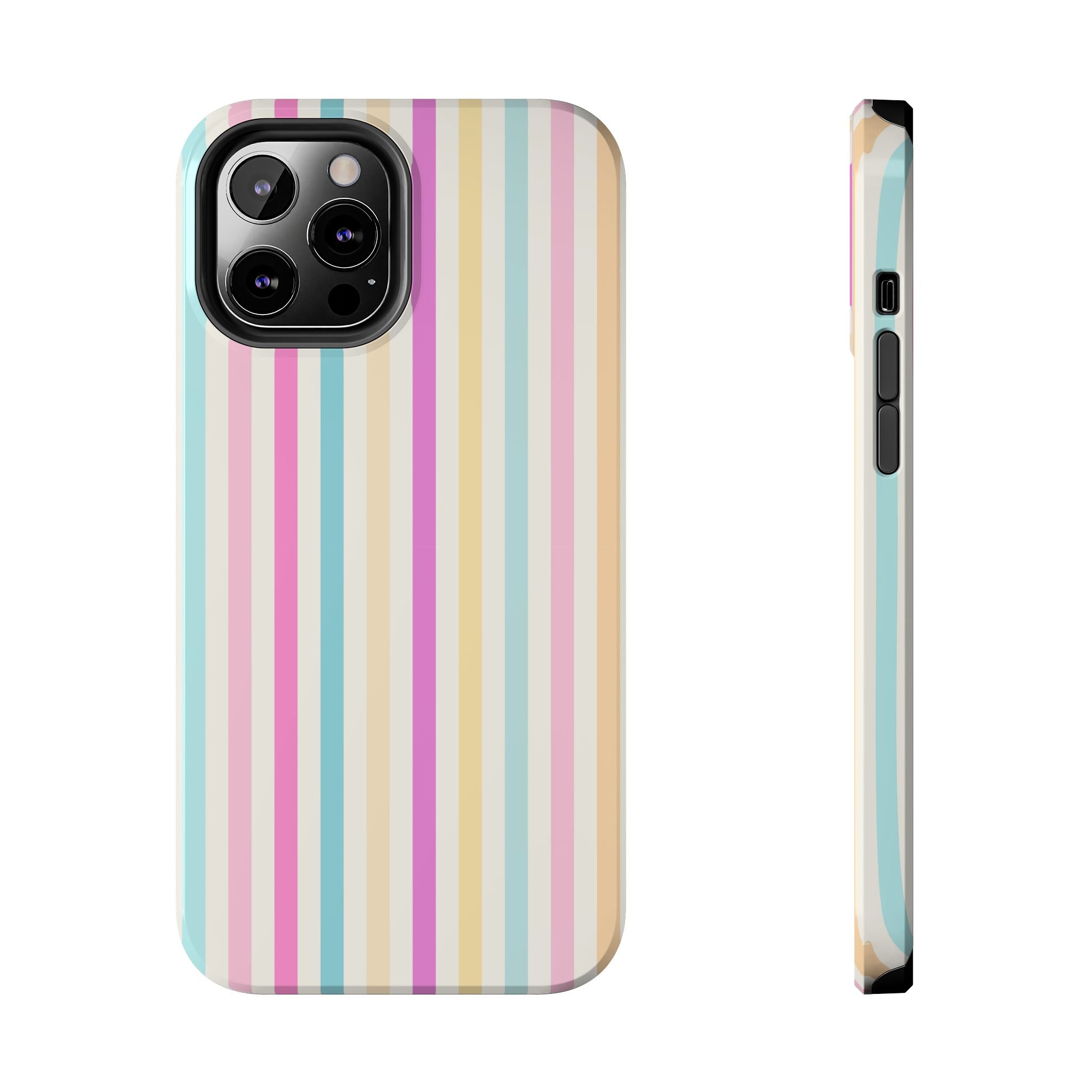 Pastel Candy Stripes Phone Cases (Apple & Android)
