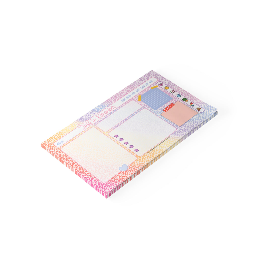 Speckled Rainbow Sticky Note Pad