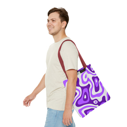 Groovy Purple Lava Tote Bag