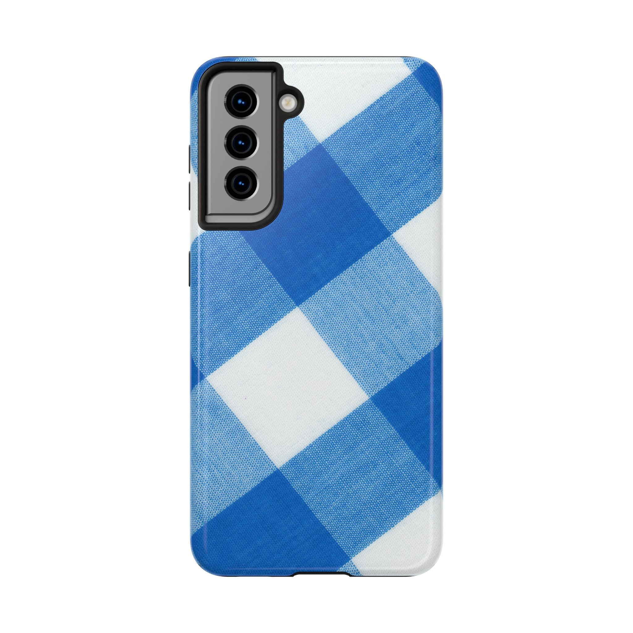 Classic Blue Gingham Phone Case (Apple & Android)