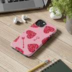 Sparkling Red Hearts Phone Case (Apple & Android)
