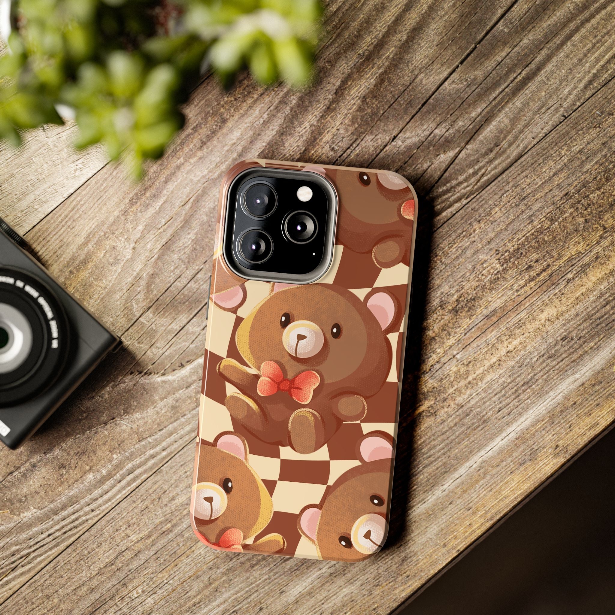Retro Brown Bear Phone Case (Apple & Android)