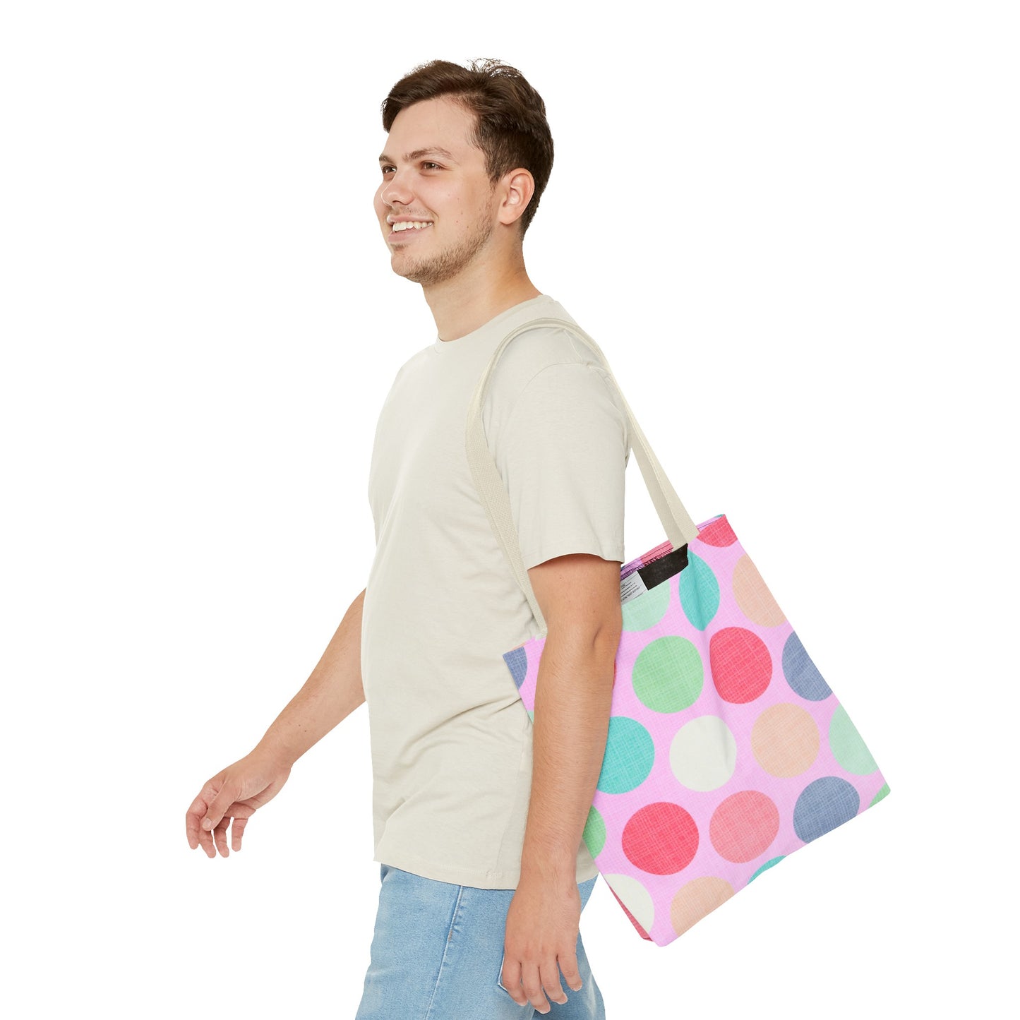 Sweet Candy Polka Dots Tote Bag