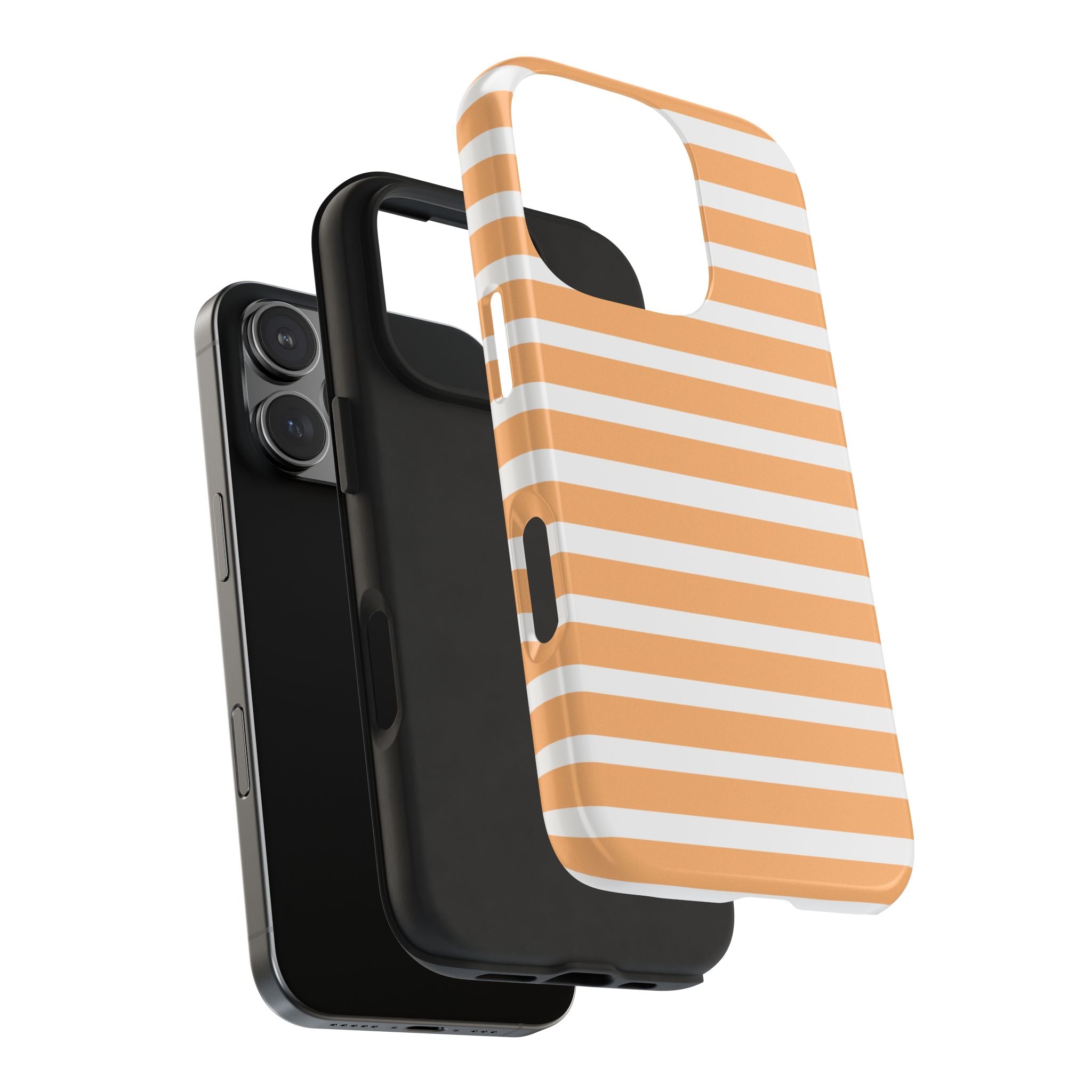 Orange Stripe Lines Phone Case (Apple & Android)