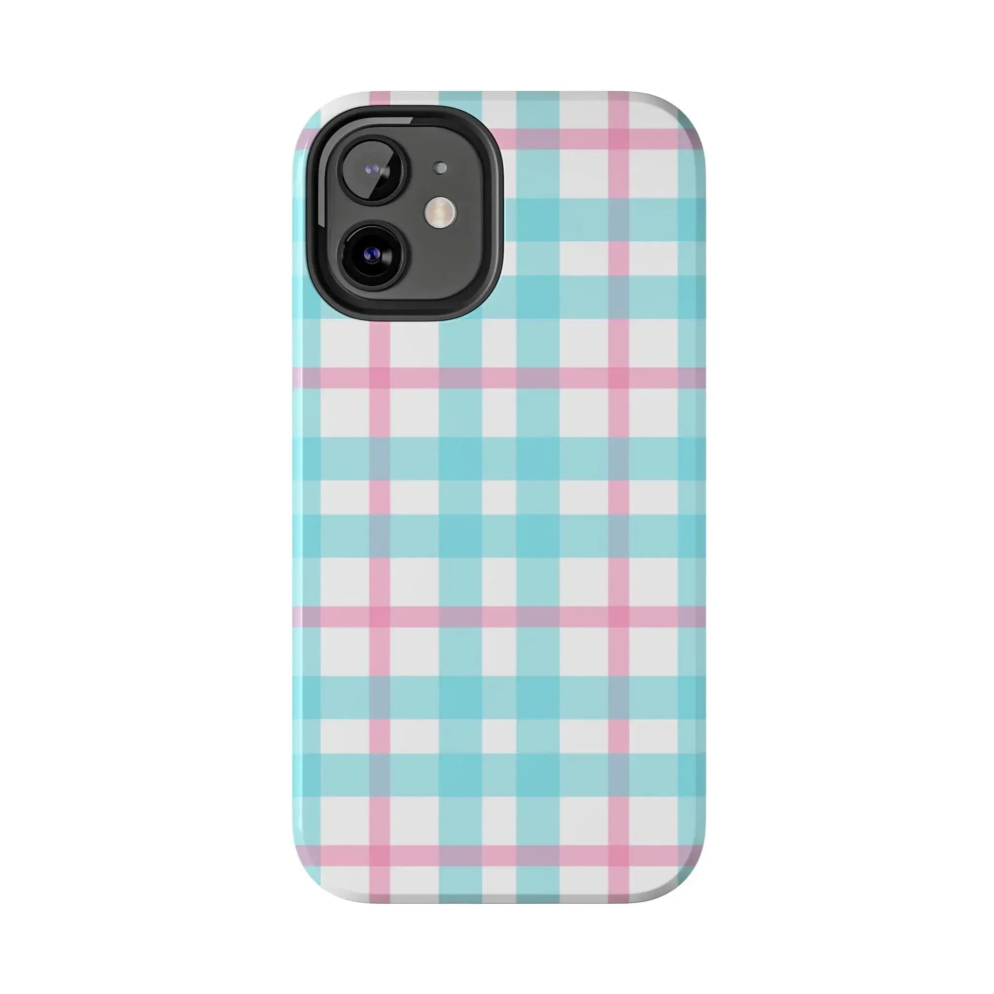 Pastel Gingham Phone Case (Apple & Android) - Pink Sweetheart