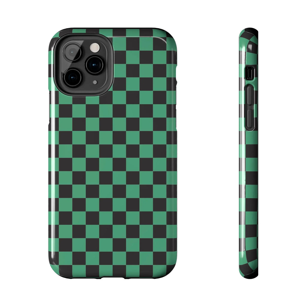 Checkered Kimono Tough Phone Case (Apple & Android) - Pink Sweetheart