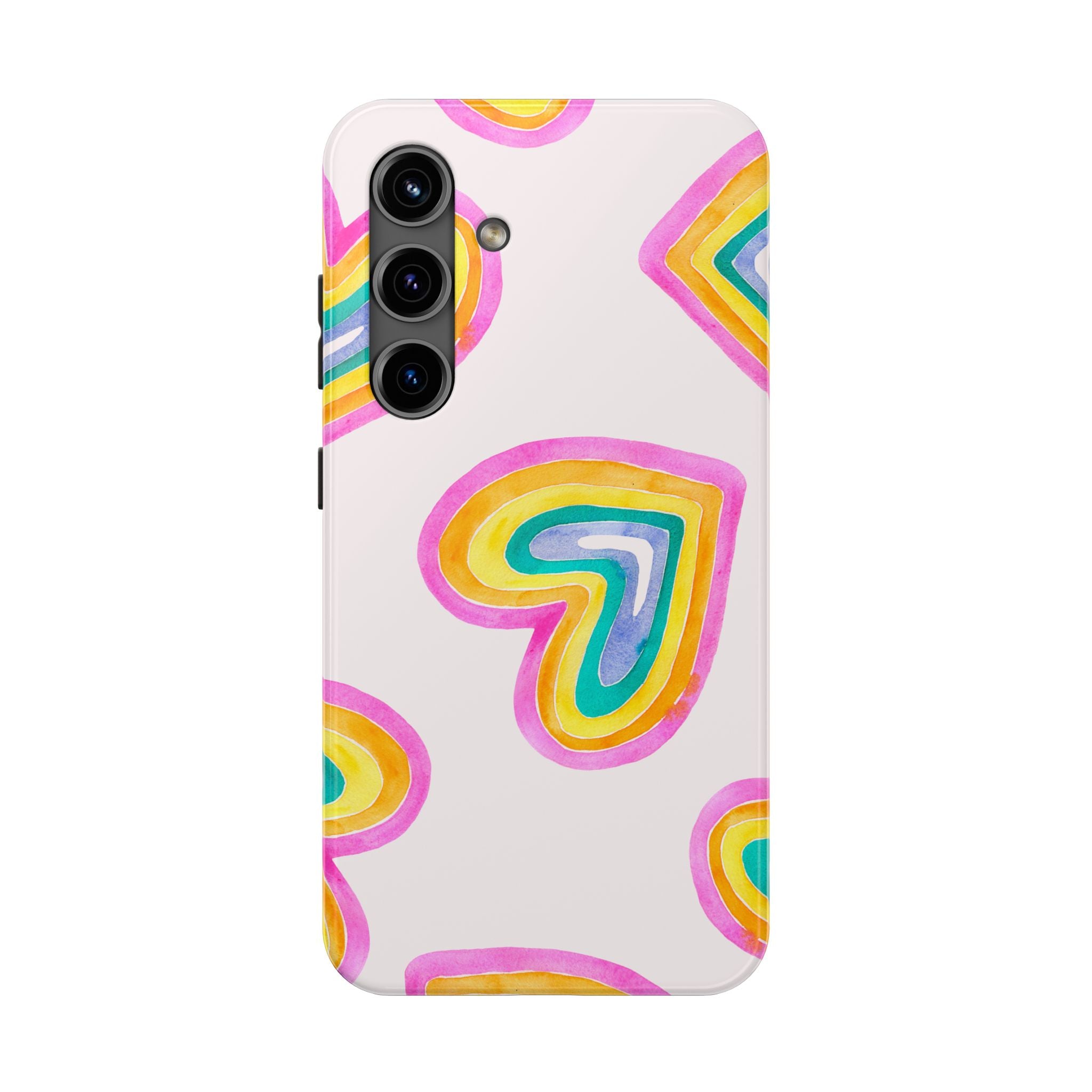 Rainbow Hearts Phone Case (Apple & Android)