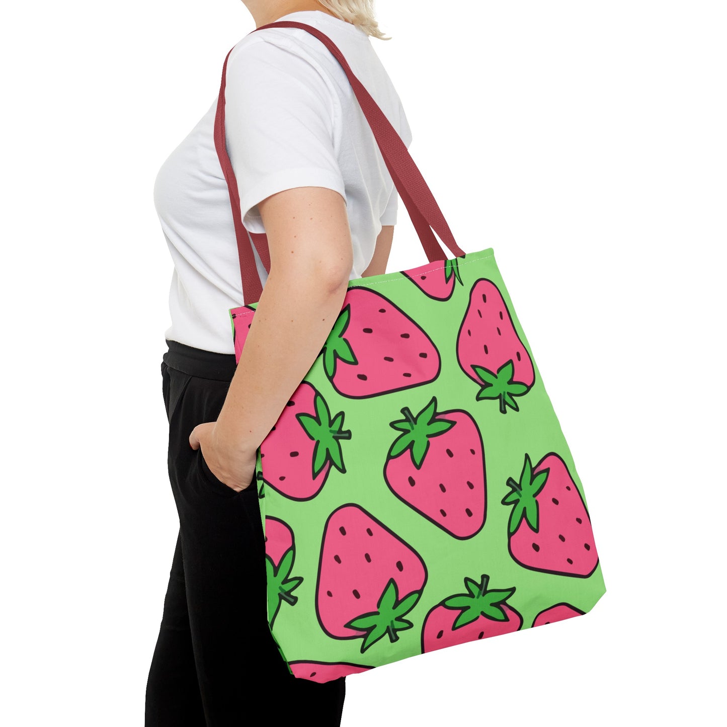 Cartoon Strawberries Tote Bag