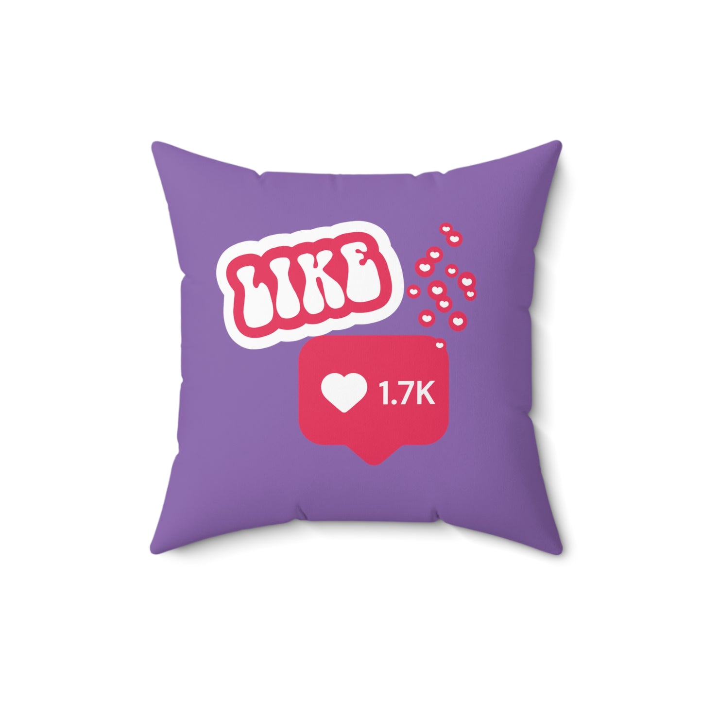 Doing It For Likes Square Pillow - Purple