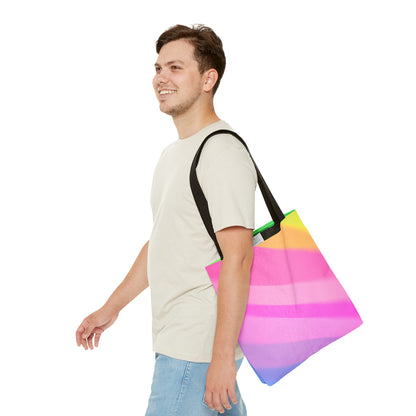 Blurred Rainbow Sectrum Tote Bag