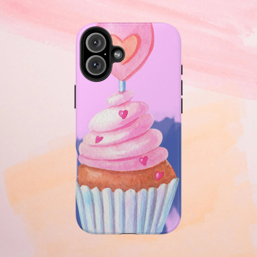 Cutie Cupcake Phone Case (Apple & Android) - Pink Sweetheart