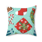 Christmas Holiday Square Pillow