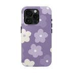 Pastel Purple Flowers Phone Case (Apple & Android) - Pink Sweetheart
