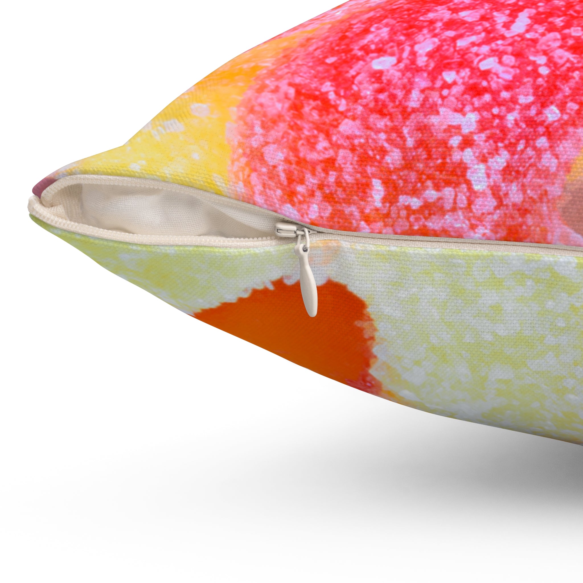 Sweet Peach Candy Rings Square Pillow