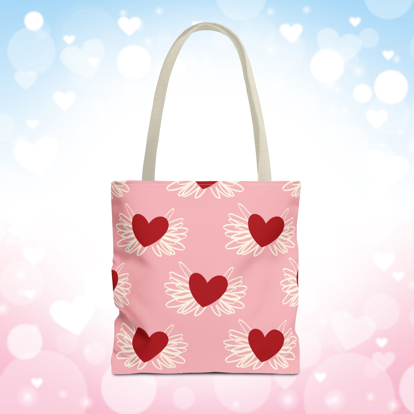 Valentine Hearts Tote Bag