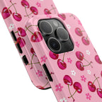 Pink Cherry Sparkle Pattern Tough Phone Case (Apple & Android) - Pink Sweetheart