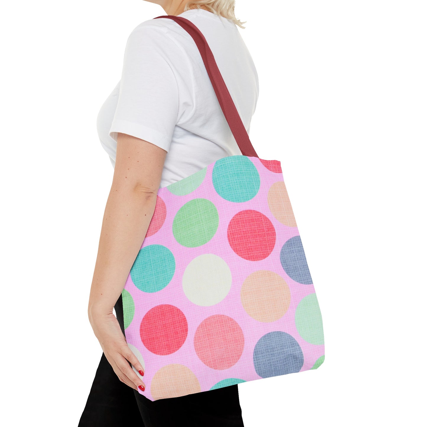 Sweet Candy Polka Dots Tote Bag