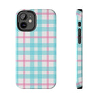 Pastel Gingham Phone Case (Apple & Android) - Pink Sweetheart