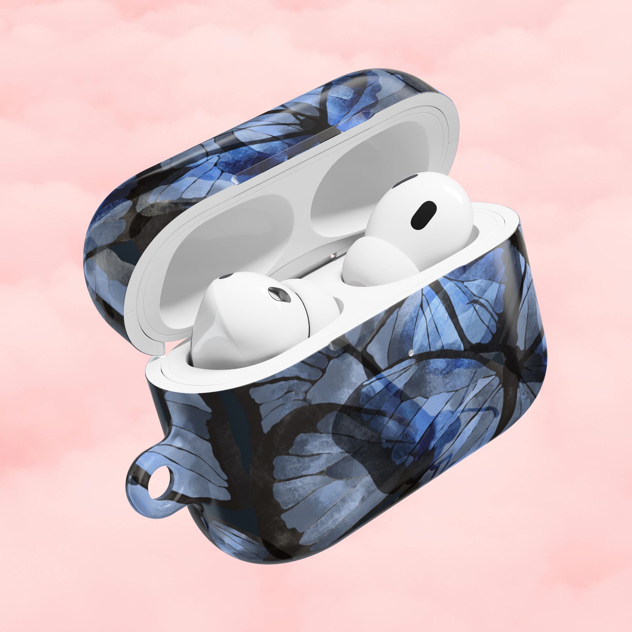 Royal Blue Butterfly AirPod Case