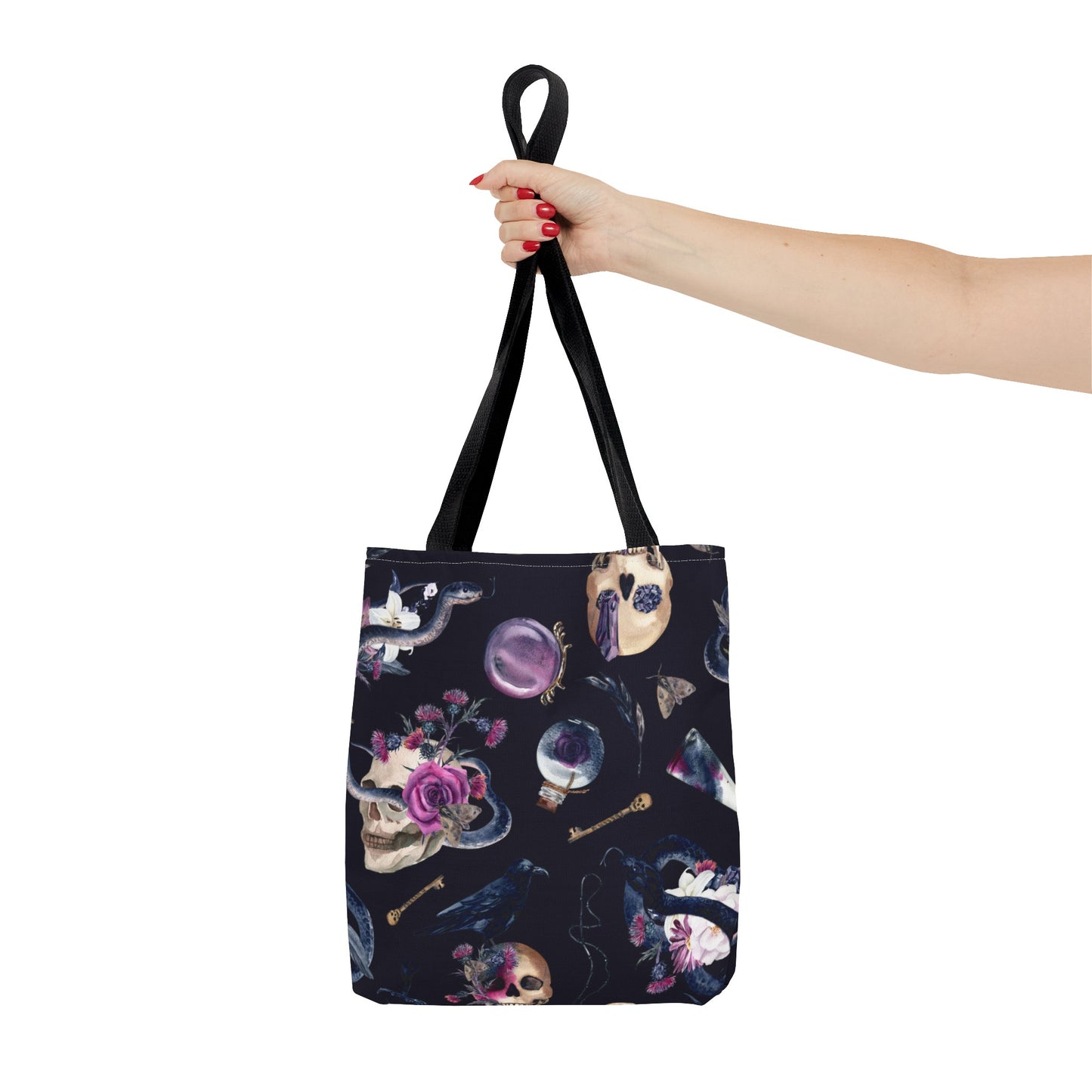 Gothic Floral Tote Bag