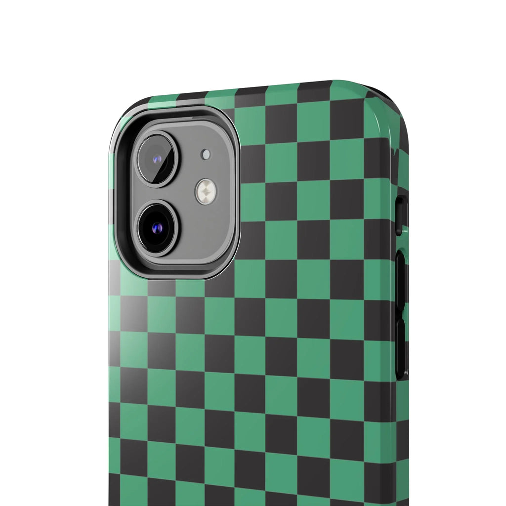 Checkered Kimono Tough Phone Case (Apple & Android) - Pink Sweetheart