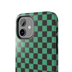 Checkered Kimono Tough Phone Case (Apple & Android) - Pink Sweetheart