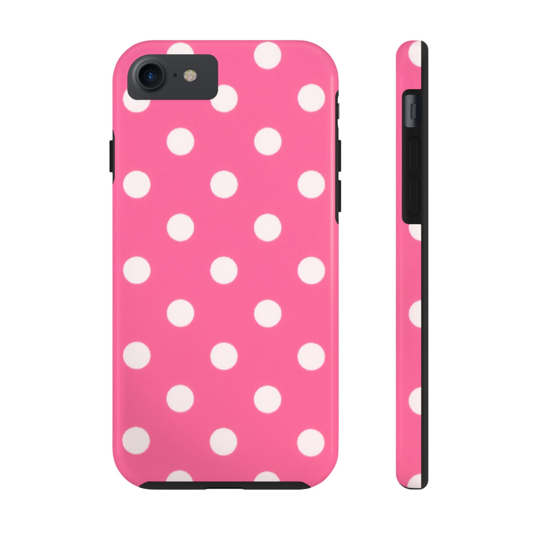 Pink Polka Dot Phone Case (Apple & Android)