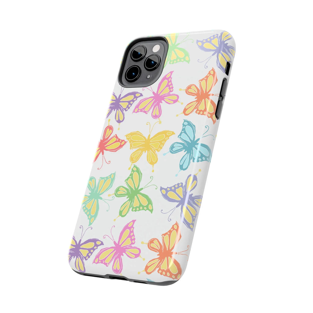Busy Butterflies Phone Case (Apple & Android) - Pink Sweetheart