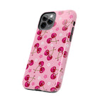 Pink Cherry Sparkle Pattern Tough Phone Case (Apple & Android) - Pink Sweetheart