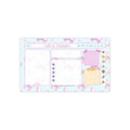 Mesmerizing Butterflies Sticky Note Pad - Pink Sweetheart