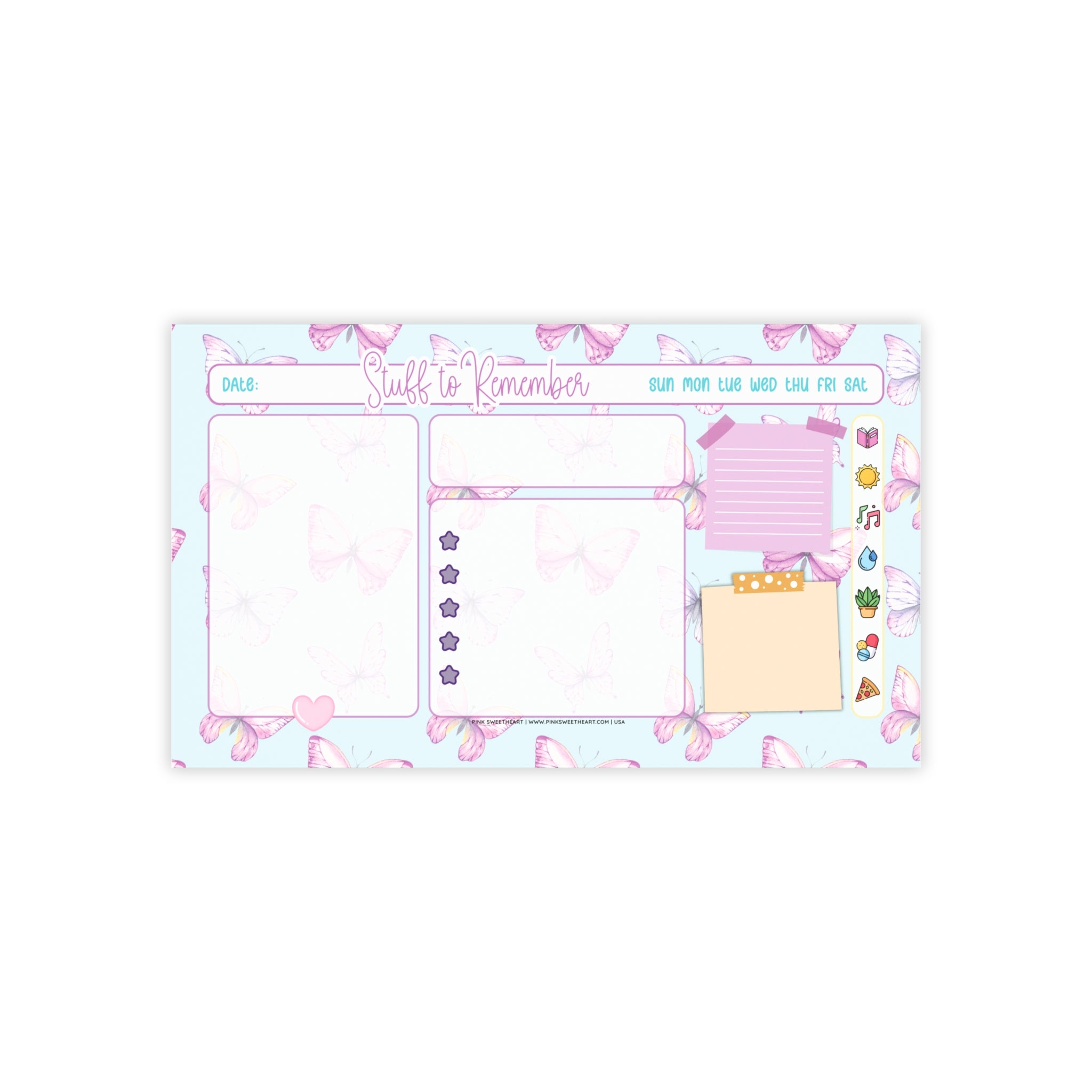 Mesmerizing Butterflies Sticky Note Pad